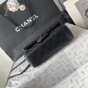 Chanel Classic Flag Bag Flap Bag SO Black Lambskin 20CM Shoulder Bag （10a mirror version） - Image 5