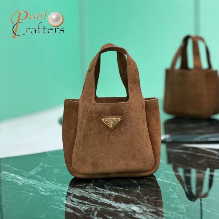 Prada mini suede tote bag 10A quality 1BA349 - Image 1