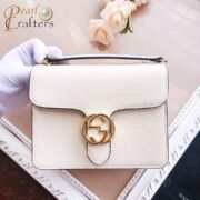 Gucci Litchi Pattern Crossbody Bag - Image 3