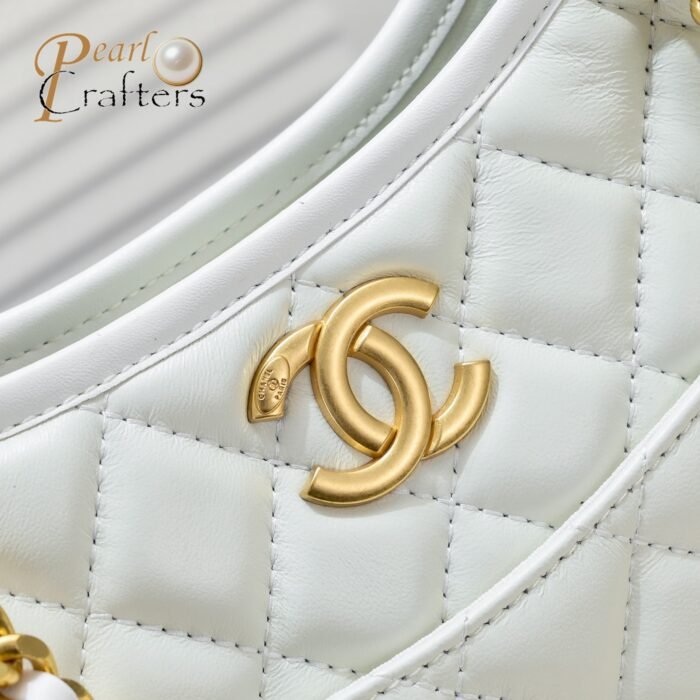 ⁦Chanel 24s Hobo Underarm Shoulder Bag Handbag⁩ - الصورة ⁦6⁩