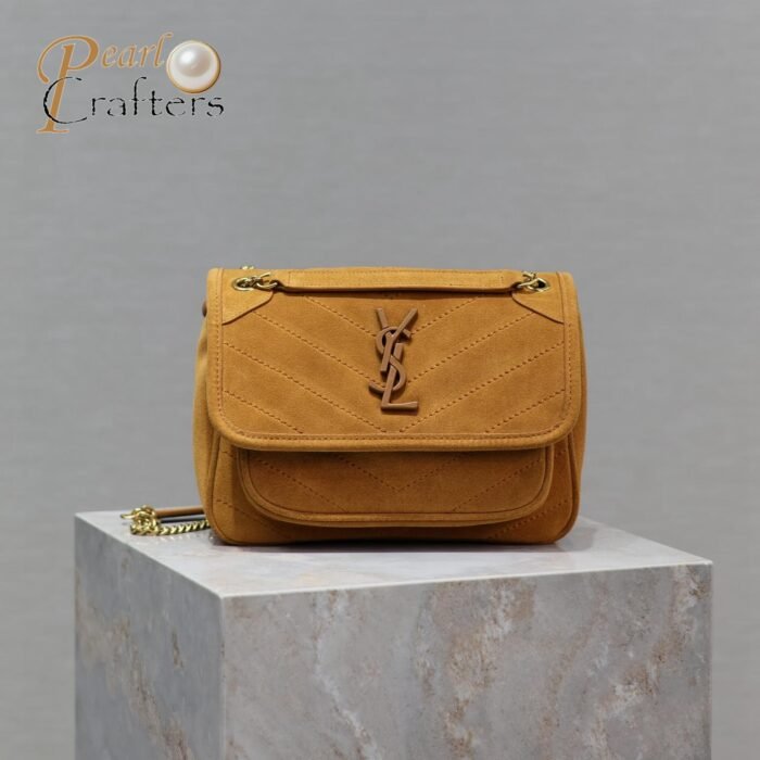 Saint Laurent YSL Tan Suede Medium Niki Shoulder Bag 10A quality 533037 - Image 2