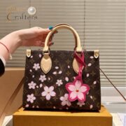 Louis Vuitton LV Takashi Murakami CHERRY BLOSSOM Tote  Shopping Bag Shoulder Crossbody Handbag M13269 - Image 3