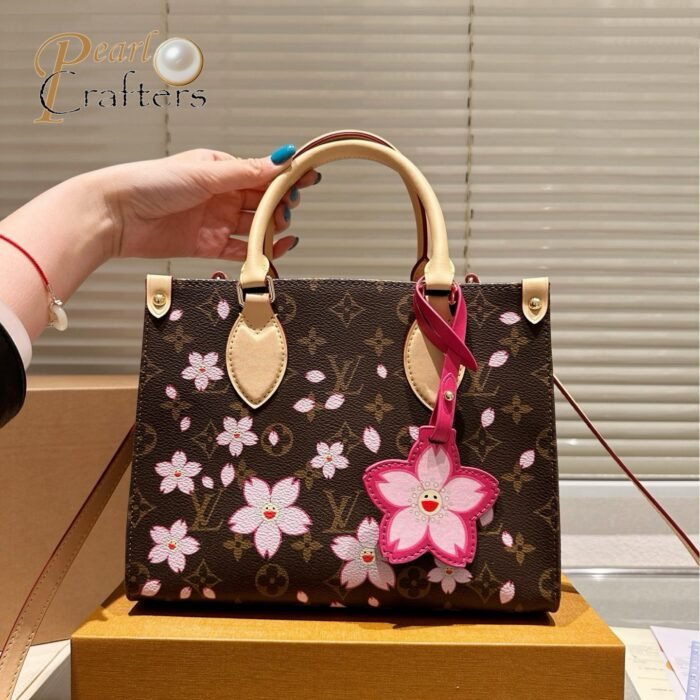 Louis Vuitton LV Takashi Murakami CHERRY BLOSSOM Tote  Shopping Bag Shoulder Crossbody Handbag M13269 - Image 3