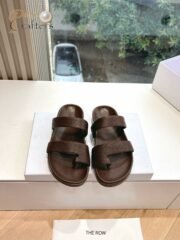⁦The Row Round toeFlat Loafers Sandals Slipper Shoes⁩ - الصورة ⁦5⁩