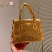 ⁦Prada Galleria Anti Crystal Mini Handbag Shoulder Bag⁩ - الصورة ⁦5⁩