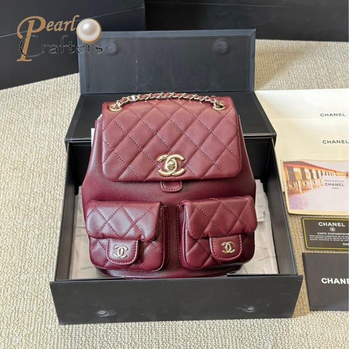 ⁦Chanel  Duma Backpack Caviar calfskin bags⁩ - الصورة ⁦5⁩