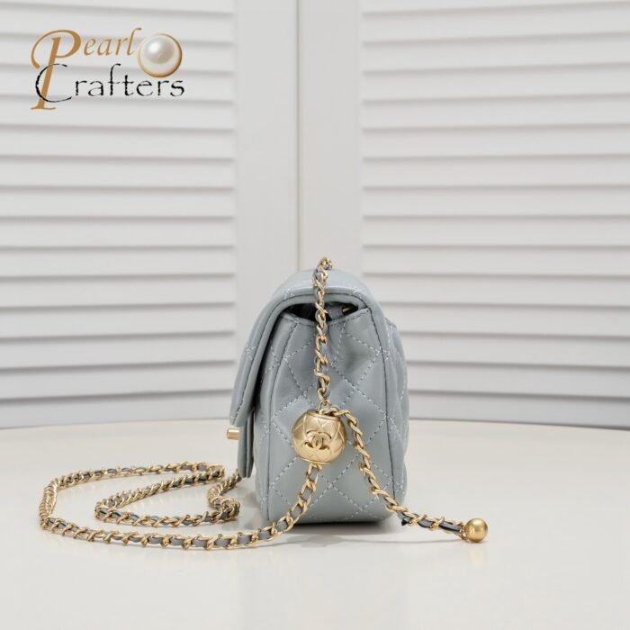 Chanel Cross Body Metal Ball Chain Shoulder Bag Handbag - Image 2