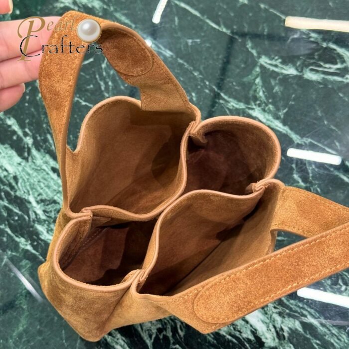 Prada mini suede tote bag 10A quality 1BA349 - Image 6