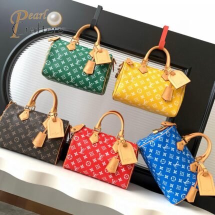 Louis Vuitton LV Speedy P9 Bandoulière 25 Monogram Leather Shoulder Bag Handbag 10A Mirror Quality Version