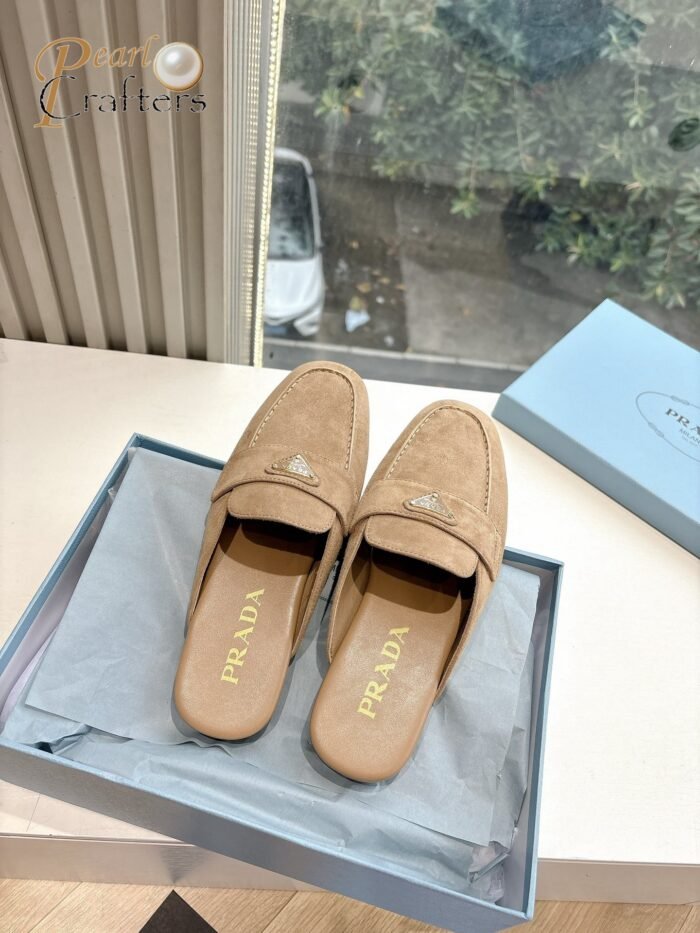 Prada Flat Toe Mule Sandals Slipper Shoes - Image 4