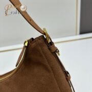 ⁦Prada Aimée medium suede shoulder bag 10A quality 1BC228⁩ - الصورة ⁦9⁩