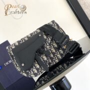 DIOR Saddle Men Clutch bag Mirror Embroidery Crossbody Bag 10A - Image 4