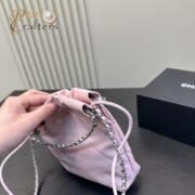 ⁦Chanel 23 Bag Calfskin Bucket Bag Shoulder Crossbody Bag⁩ - الصورة ⁦4⁩