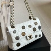 Chanel Coin Badge Charm Shoulder Bag Crossbody Bag Tote Bag - Image 3
