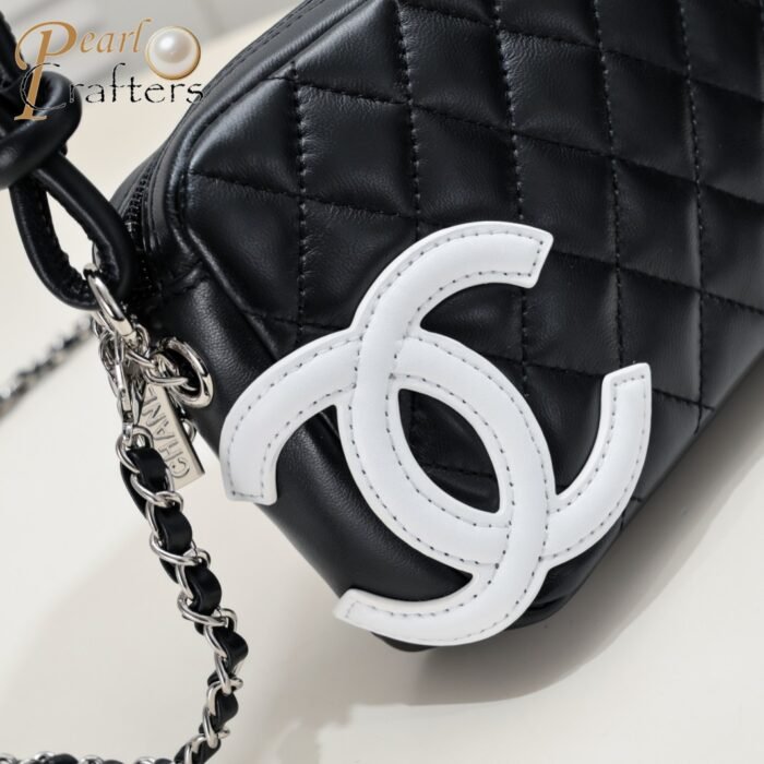 Chanel Ligne Cambon Bowling Bag Small Shoulder Bag Handbag - Image 6