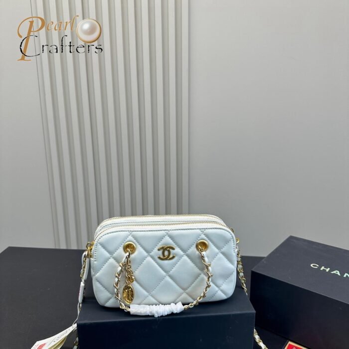 Chanel 23B Gold Coin Mobile Phone Bag Handbag Shoulder Crossbody Bag - Image 3