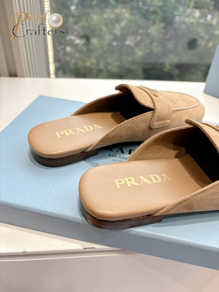 Prada Flat Toe Mule Sandals Slipper Shoes - Image 9