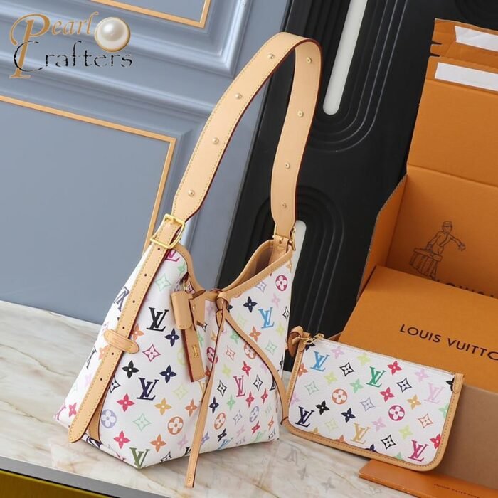 Louis Vuitton LV Takashi Murakami Murakami Co-branded Carryall Shopping Bag Tote Shoulder Bag M13661 - Image 2