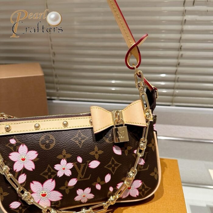 Louis Vuitton LV Takashi Murakami CHERRY BLOSSOM Cherry Shoulder Handbag M13666 - Image 9