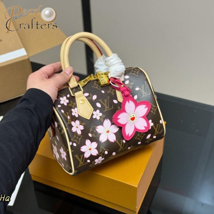 Louis Vuitton LV Takashi Murakami Co-branded Speedy Bandoulière CHERRY BLOSSOM Cherry Blossom Shoulder Handbag - Image 3