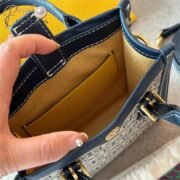Tory Burch Mini T Monogram Jacquard North-South Tote Bag - Image 9