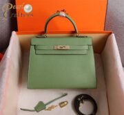 Hermes Kelly Gold Buckle Bag-Epsom Shoulder Bag Handbag - Image 6
