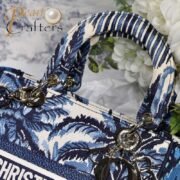 Dior The LADY D-LITE Bag Blue Dior Palms Embroidery M0565OREU_M928 - Image 3