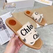 ⁦Chloe Woody Flat Mule Slide Sandals⁩ - الصورة ⁦2⁩