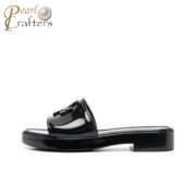 ⁦Tory Burch Rubber  Fashion Flip-flops Sandals Slide⁩ - الصورة ⁦3⁩