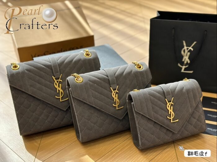 ⁦YSL Saint Laurent Envelope Shoulder Bag Crossbody Bag⁩ - الصورة ⁦3⁩