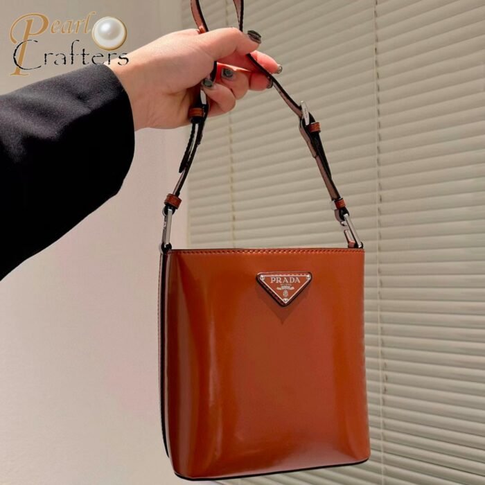 Prada Smooth Bucket Shoulder Bag - Image 5