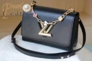 Louis Vuitton LV Twist Lock Detachable Shoulder Satchel Handbag M59887 - Image 5
