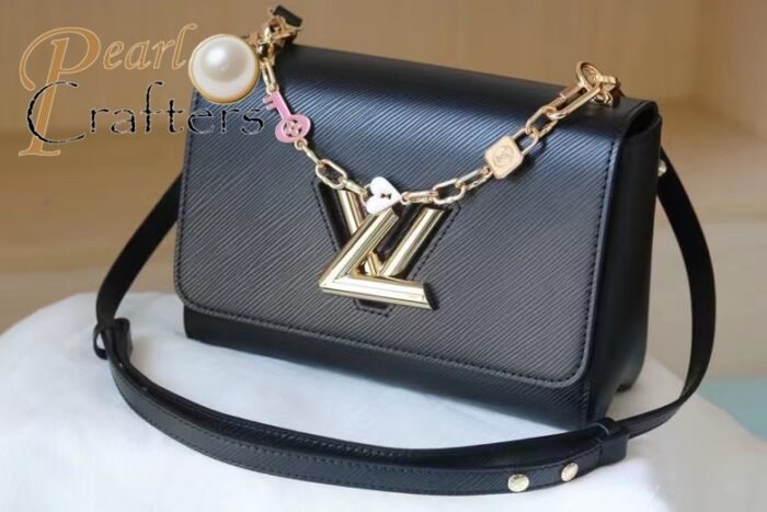 Louis Vuitton LV Twist Lock Detachable Shoulder Satchel Handbag M59887 - Image 5