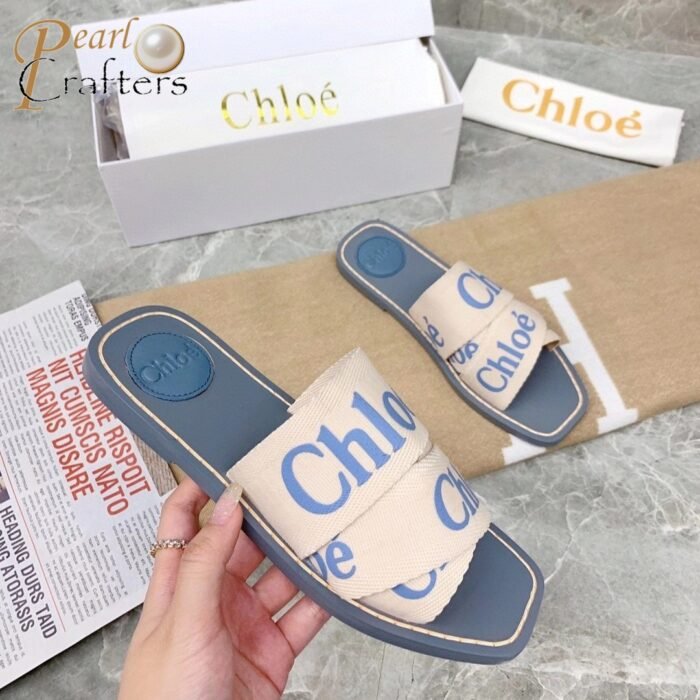 ⁦Chloe Woody Flat Mule Slide Sandals⁩ - الصورة ⁦5⁩