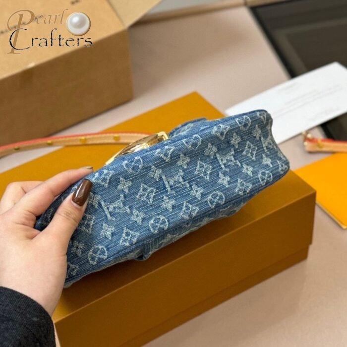 Louis Vuitton LV Sunset Denim Handbag Shoulder Bag - Image 6