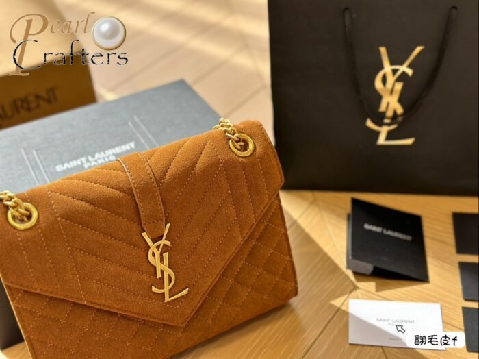 ⁦YSL Saint Laurent Envelope Shoulder Bag Crossbody Bag⁩ - الصورة ⁦8⁩
