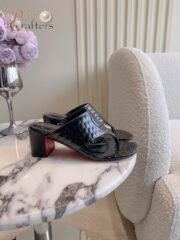 Christian Louboutin Slipper Sandals Clip Toe Heels Shoes