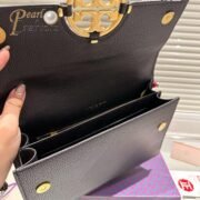 Tory Burch Miller Flap Leather Shoulder Bag with Braided Strap - Image 7