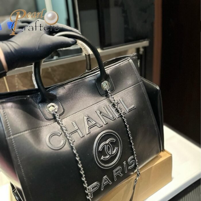 Chanel 24A Tote Bag Shopping Bag Shoulder Handbag - Image 6