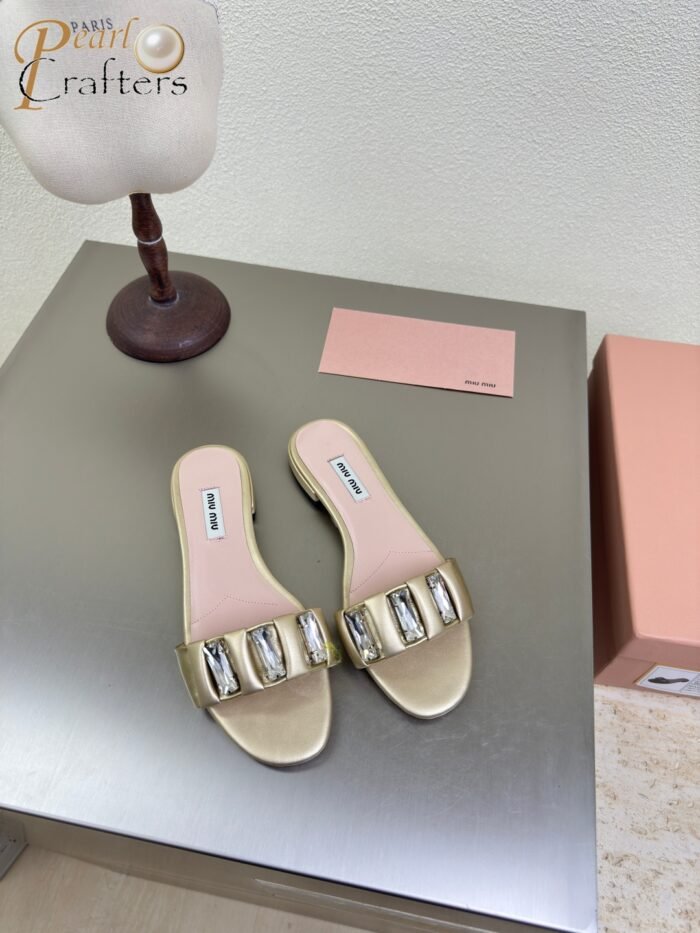 ⁦Miu Miu Slipper Sandals Casual Shoes⁩ - الصورة ⁦2⁩