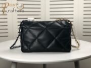 ⁦Chanel Lambskin Quilted Medium19 Flap Shoulder Bag Handbag⁩ - الصورة ⁦3⁩