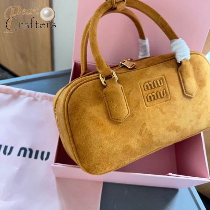 Miumiu Arcadie padded suede tote bag - Image 11