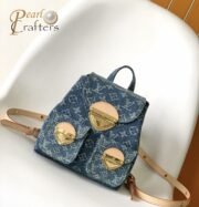 ⁦Louis Vuitton LV VENICE Denim Backpack Bag M46836⁩ - الصورة ⁦3⁩
