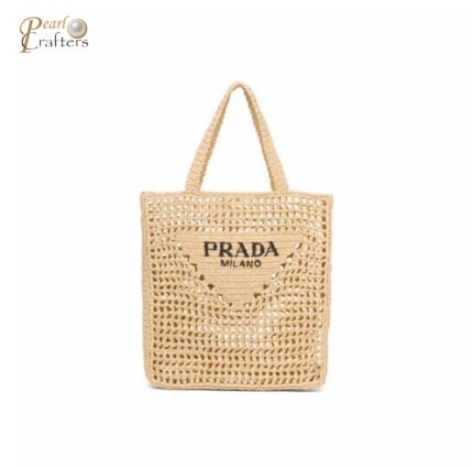 Prada Grass Woven Shoulder Bag Handbag