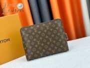 ⁦Louis Vuitton Pochette Jour Monogram Eclipse M82080 Clutch Bag Handbag⁩ - الصورة ⁦3⁩