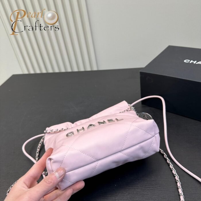 ⁦Chanel 23 Bag Calfskin Bucket Bag Shoulder Crossbody Bag⁩ - الصورة ⁦12⁩