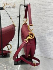 Dior Saddle Red Leather Shoulder Bag Handbag 10A Quality M0447CWVG - Image 4