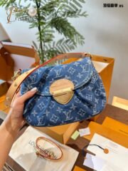 Louis Vuitton Denim Shoulder Bag - Image 9
