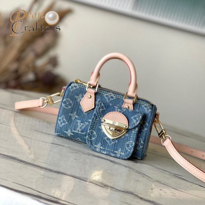 Louis Vuitton LV Denim Nano Speedy Handbag Crossbody Bag  M82950 Top Quality Shoulder Bag 10A - Image 2