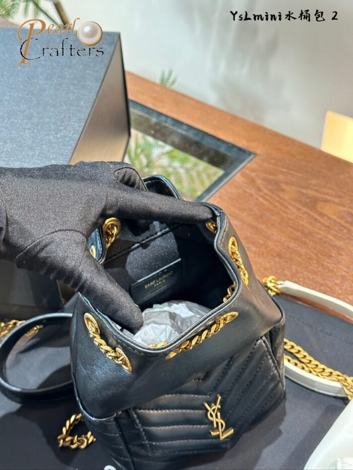 YSL Saint Laurent Mini Bucket Bag Shoulder Bag Crossbody Bag - Image 9